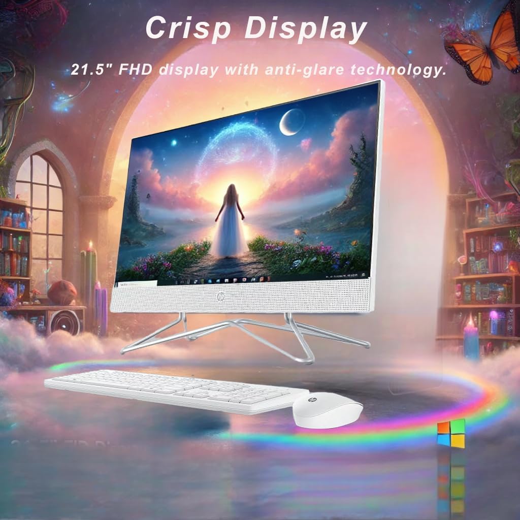 HP All in One 22" Desktop 16GB 1TB Storage Intel Celeron