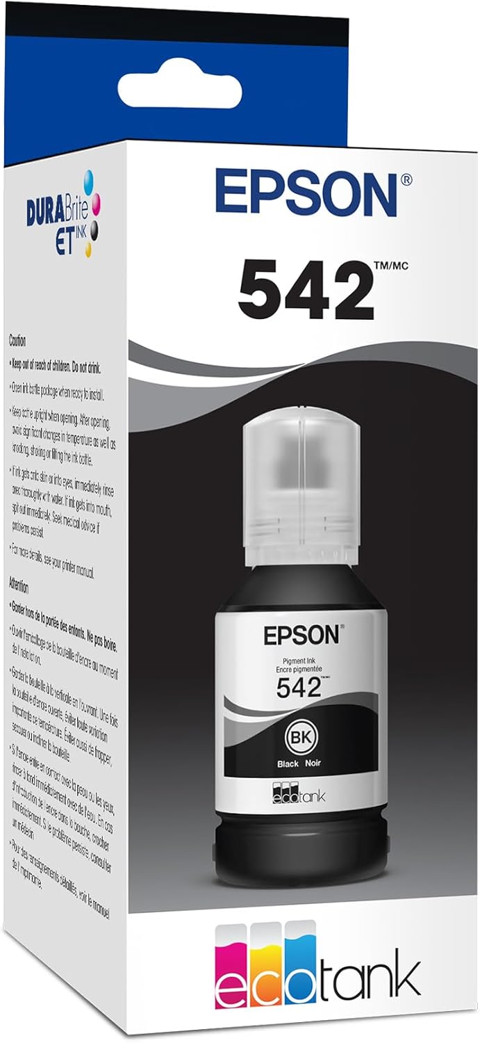 Epson T542120-S 542 EcoTank Black Ink Bottle — main product image