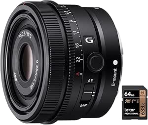 Sony SEL50F25G, 50mm F2.5 G Lens Bundle with 64GB SD Card