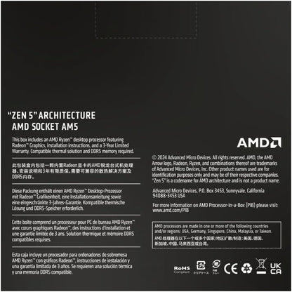 AMD Ryzen™ 5 9600X Unlocked Desktop Processor