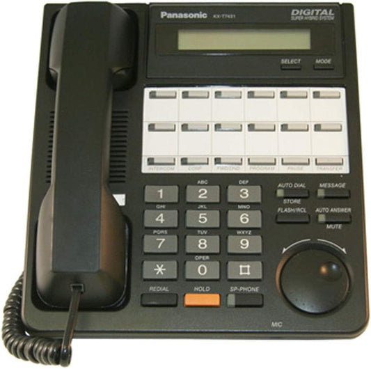 Panasonic KX-T7431 Black Digital Phone (Renewed)