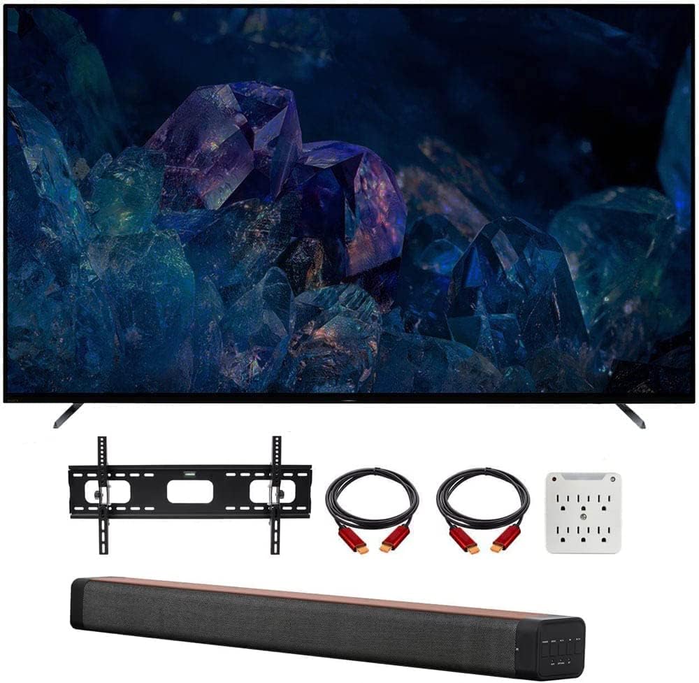 Sony E2SNXR77A80K 77" 4K HDR OLED Smart TV Bundle