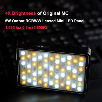 Aputure MC Pro Mini RGBWW On-Camera Video Light