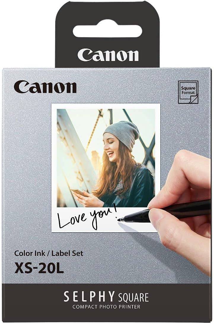 Canon XS-20L Selphy SQUARE QX10 - Color Ink & Label Set