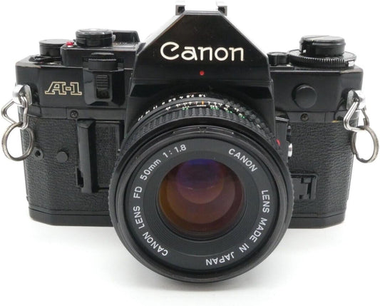 Canon A-1 A1 35MM SLR Film Camera 50mm Lens Renewed