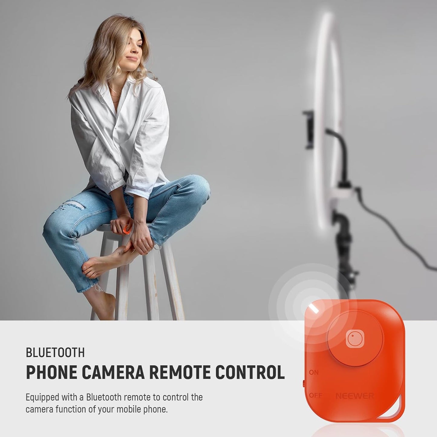 Neewer 10103010 18" LED Ring Light with Stand