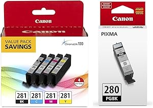 Canon 8541628301 CLI-281 Ink Tank Value Pack with PGI-280 Black