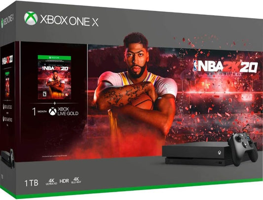 Microsoft CYV-00343 Xbox One X 1TB Console - NBA 2K20 Bundle