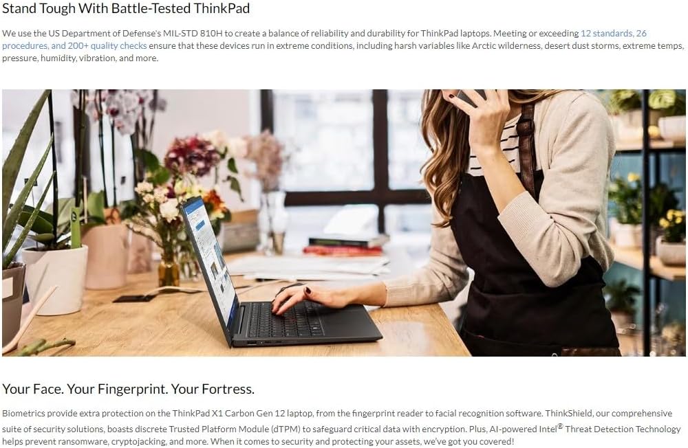 Lenovo 21KC ThinkPad X1 Carbon Gen 12, Ultra 7, 64GB RAM, 1TB SSD