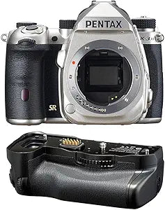 Pentax K-3 Mark III Silver DSLR with Battery Grip — main product image