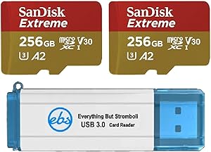SanDisk SDSQXA1-256G-GN6MA 256GB MicroSD Card (2-Pack) Bundle — main product image