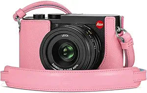 Leica Leather Carry Strap Q2 Pink Premium Camera Accessory — main product image