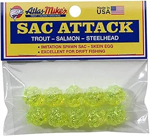Atlas Mike's 41027 Sac Attack Fishing Bait (Chartreuse)