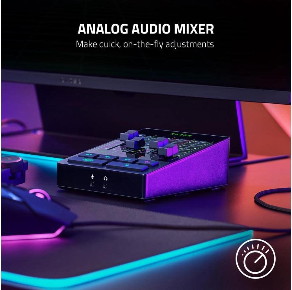 Razer Audio Mixer 4-Channel Streaming Broadcast Console