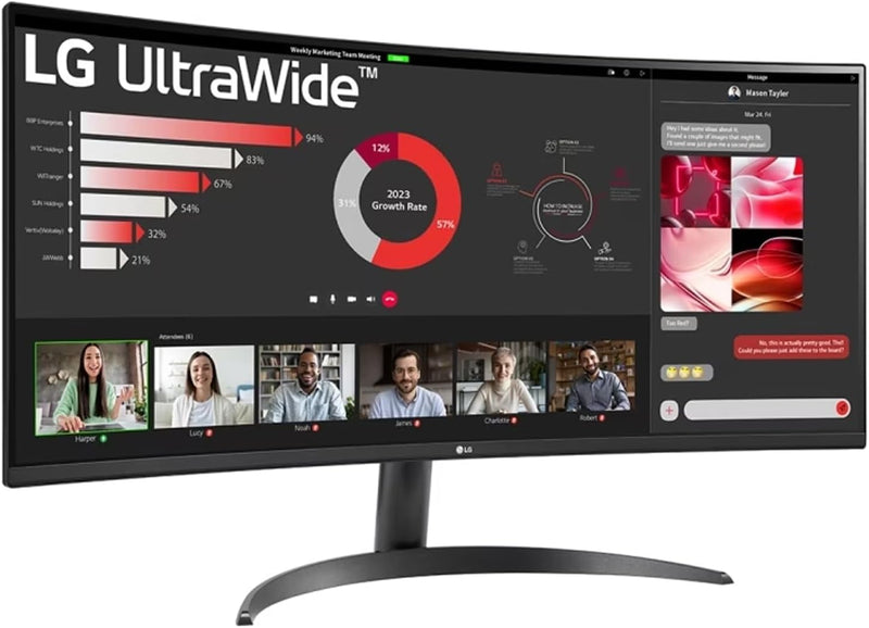 LG 34WR50QC-B.ATR 34-Inch UltraWide Curved Gaming Monitor — main product image