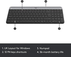 Logitech 920-009437-cr MK470 Slim Wireless Combo Graphite Renewed
