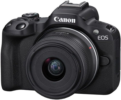 Canon EOS R50 Mirrorless Camera 18-45mm Lens Bundle