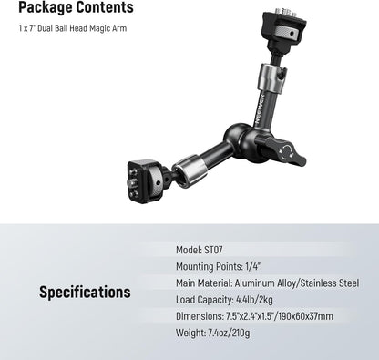 Neewer ST07 7" Articulating Magic Arm Camera Mount