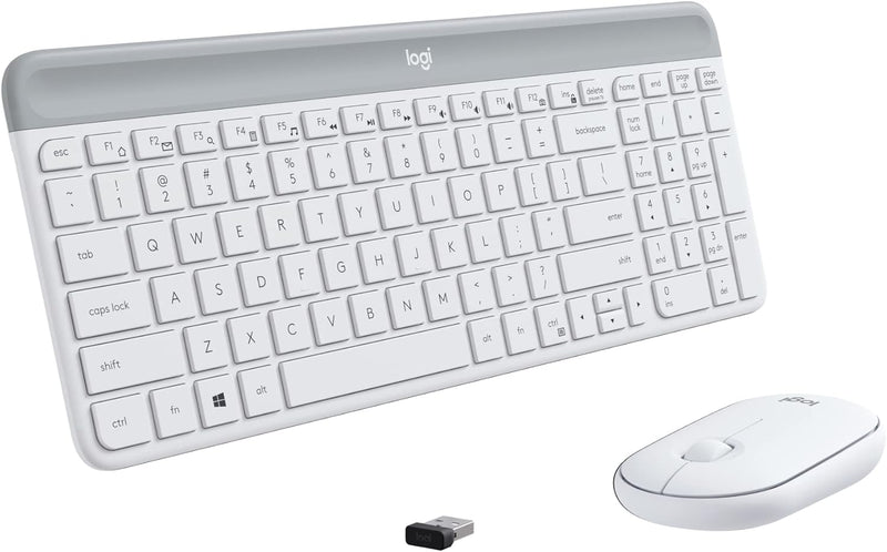 Logitech MK470 Slim Wireless Keyboard and Mouse Combo Off-White — main product image