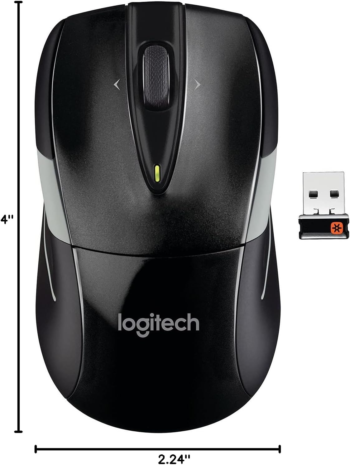 Logitech 910-002696 M525 Wireless Mouse Black/Gray