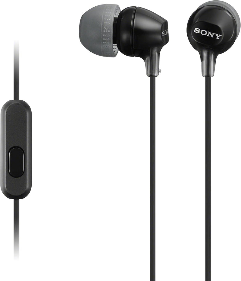 Sony MDREX15AP/B In-Ear Earbud Headphones with Mic Black — main product image