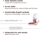 Panasonic RP-TCM125-N ErgoFit Wired Earbuds with Mic