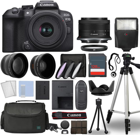 Canon R10 Mirrorless Camera 18-45mm Lens Kit Renewed