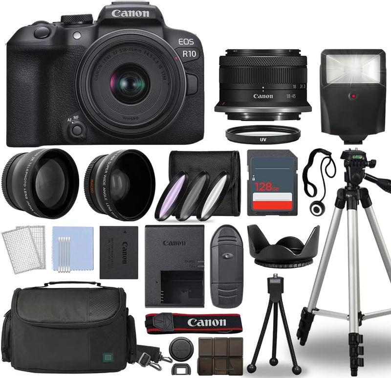 Canon R10 Mirrorless Camera 18-45mm Lens Kit Renewed — main product image