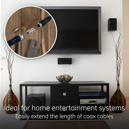 GE 23203 Coaxial Cable Extension Adapter 2-Pack