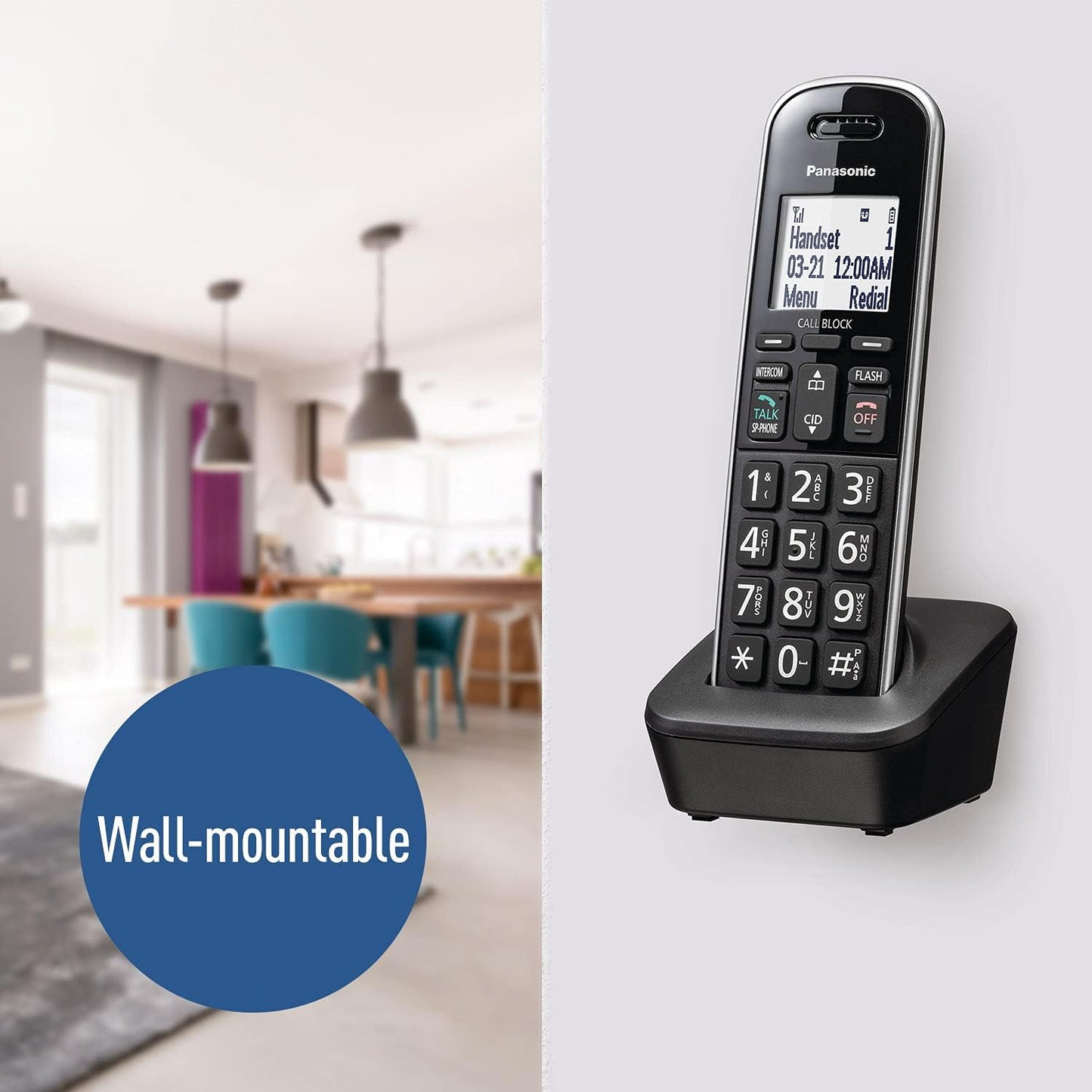 Panasonic KX-TGB850B Corded/Cordless Phone Answering Machine
