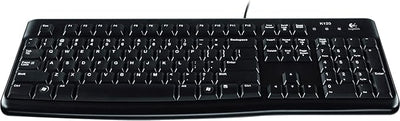 Logitech K120 Wired Keyboard Full-Size Plug & Play