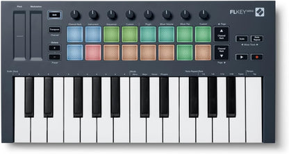 Novation NOVFLKMINIK1 FLkey Mini 25-Key MIDI Controller Bundle