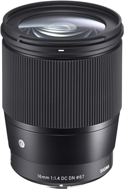 Sigma DC DN 16mm F1.4 Lens - Canon EF-M Bundle