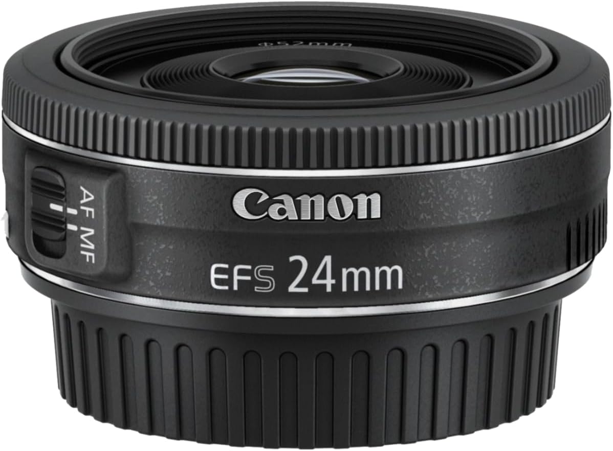 Canon EF-S2428STM 24mm f/2.8 STM Pancake Lens - Wide Angle, Compact