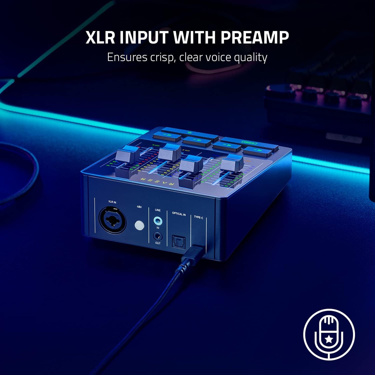 Razer Audio Mixer 4-Channel Streaming Chroma RGB Renewed