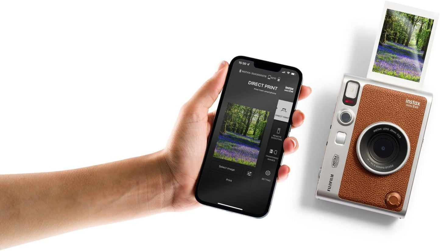 Fujifilm Instax Mini EVO Hybrid Instant Camera Bundle