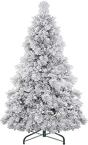 LG 682500559587 6ft Unlit Artificial Flocked Christmas Tree — main product image