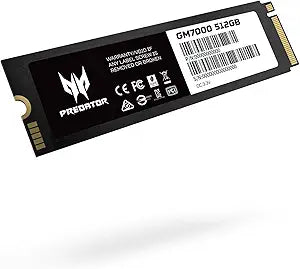 Acer BL.9BWWR.104 Predator GM7000 512GB PCIe Gen4 Gaming SSD
