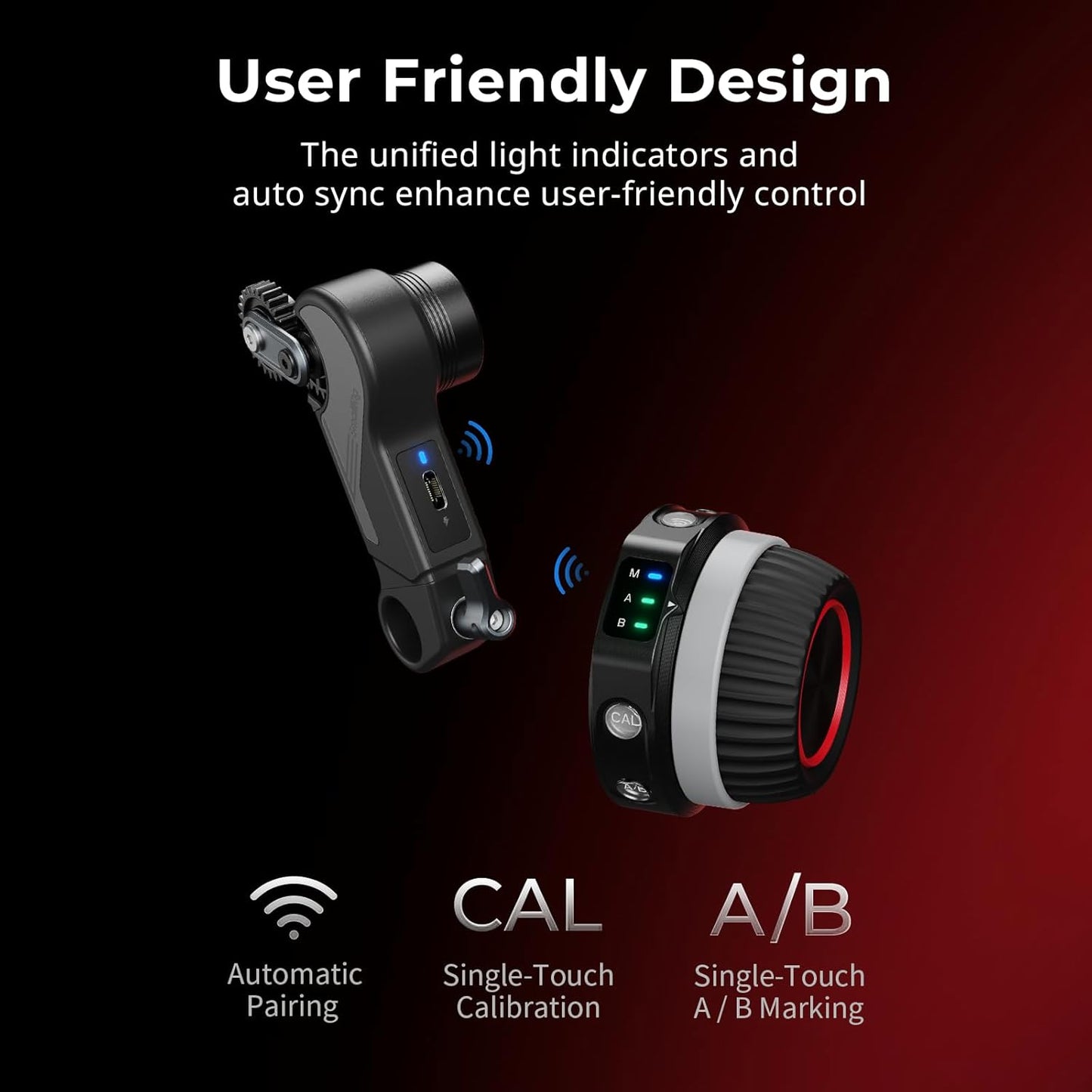 SmallRig 4296 Wireless Follow Focus Kit (Lite) Handwheel Controller