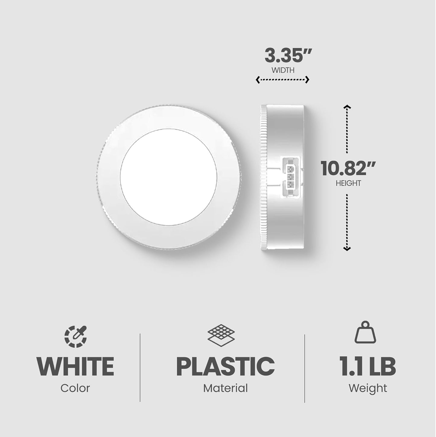 GE 107331 Dimmable LED Puck Lights - 5-Pack