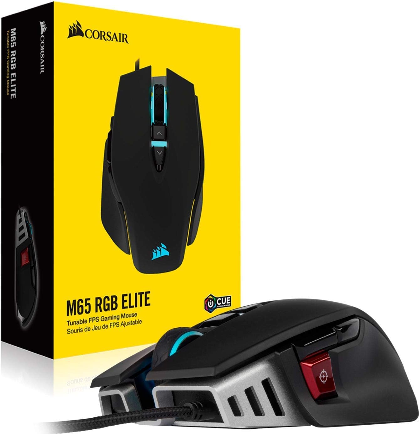 Corsair M65 ELITE RGB 18000 DPI FPS Gaming Mouse (Renewed)
