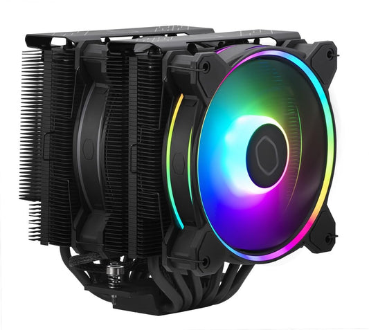 Cooler Master RR-D6BB-20PA-R1 Hyper 622 Halo Black CPU Air Cooler - Dual Tower ARGB