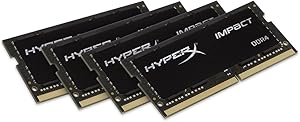 HyperX HX424S15IBK4/32 32GB (4x8GB) DDR4 2400MHz SODIMM Laptop RAM