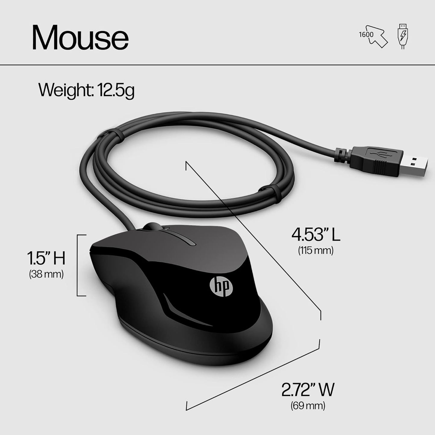 HP 9DF28AA#ABL Pavilion Wired Keyboard and Mouse Combo