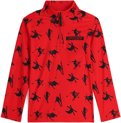 Spyder 38C125308 Boys Ski Day Half Zip T-Neck - Fleece