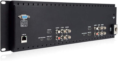 FEELWORLD FW-D71 Dual 7" 3RU Broadcast Monitor