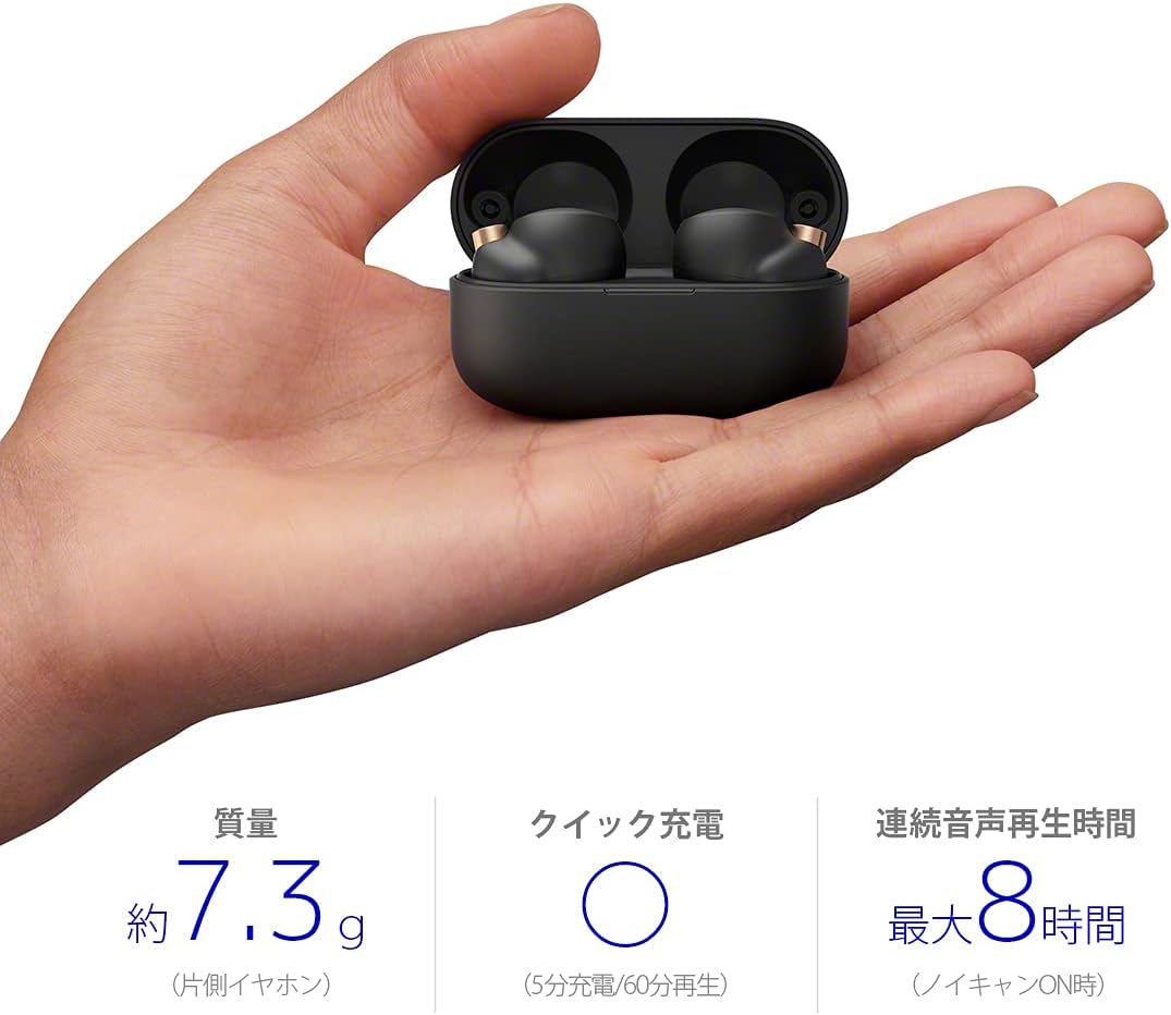 Sony WF1000XM4 Noise Cancelling Wireless Earbuds Black