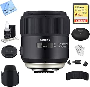 Tamron AFF013N-700 SP 45mm Nikon Lens Bundle