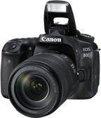 Canon 1263C006 EOS 80D DSLR 18-135mm Lens Bundle Renewed