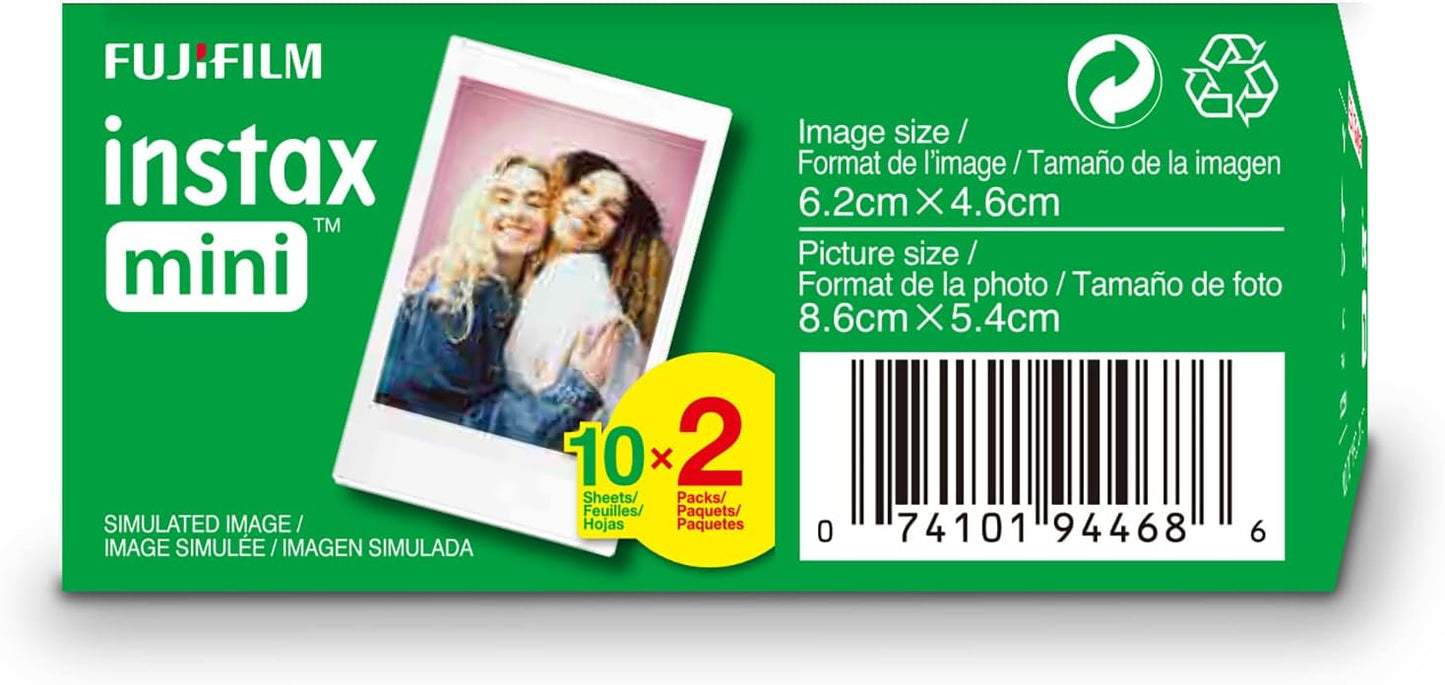 Fujifilm INSTAX MINI Twin Pack Instant Film 20 Photos